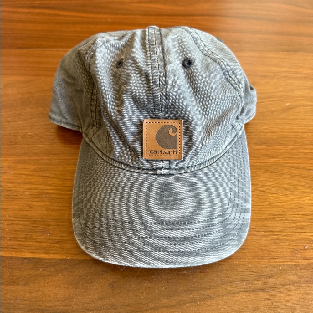 Carhartt Charcoal Cap with Logo Patch - Picture 3 of 4